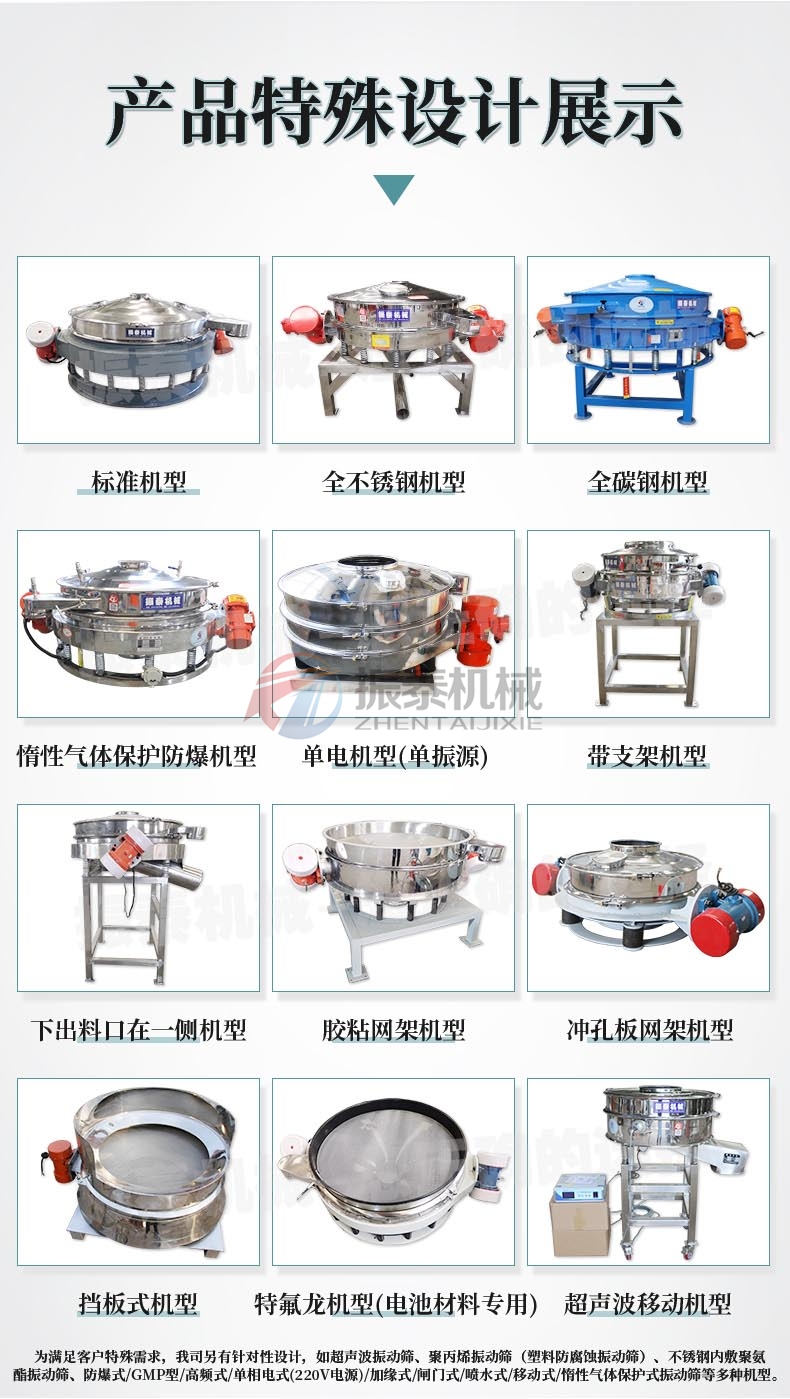 磷酸鐵鋰直排振動篩產(chǎn)品特殊設(shè)計(jì)展示